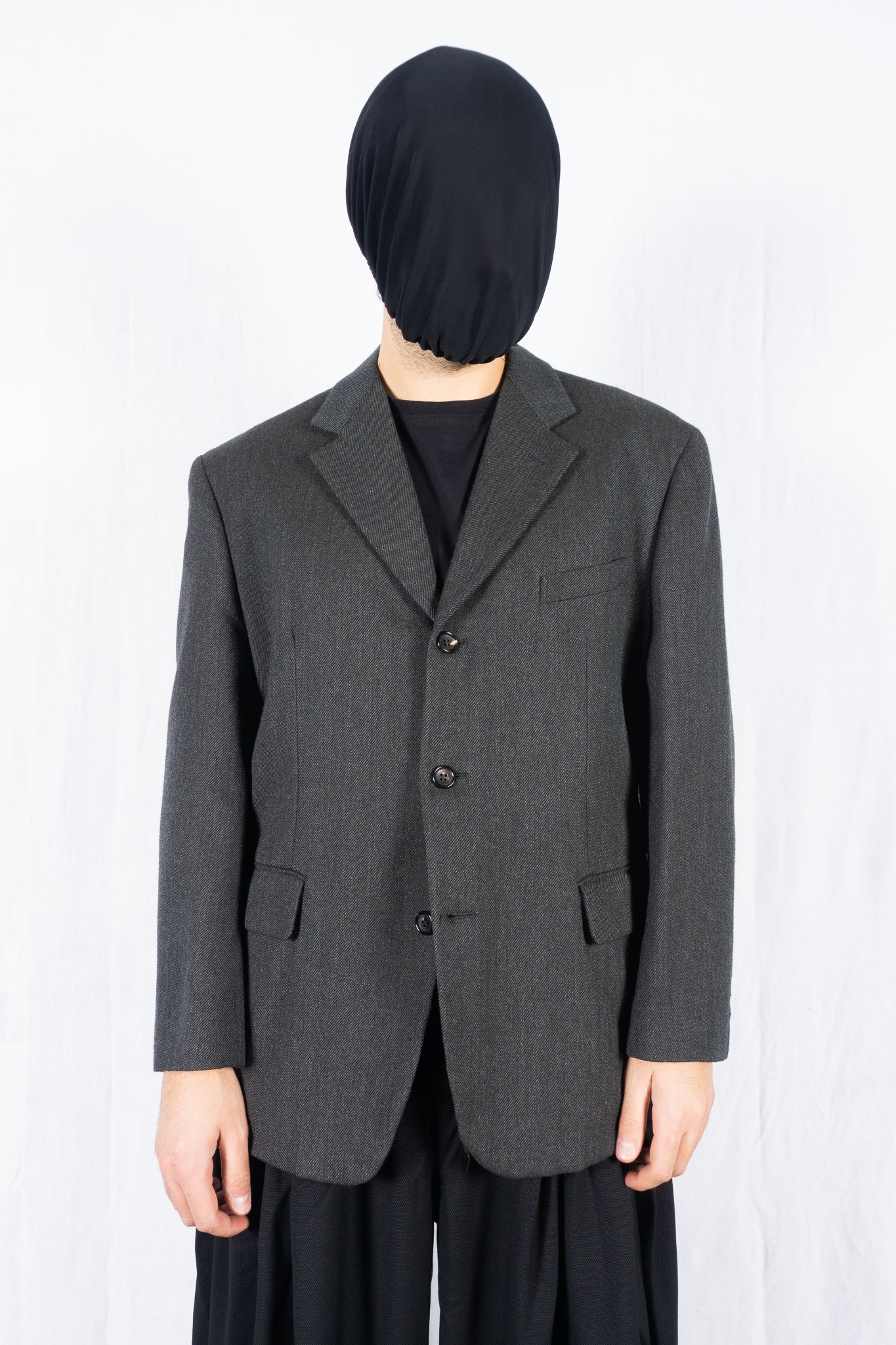 Comme des Garçons Homme Plus A/W 1990 lapel jacket – front view | Recente Studio