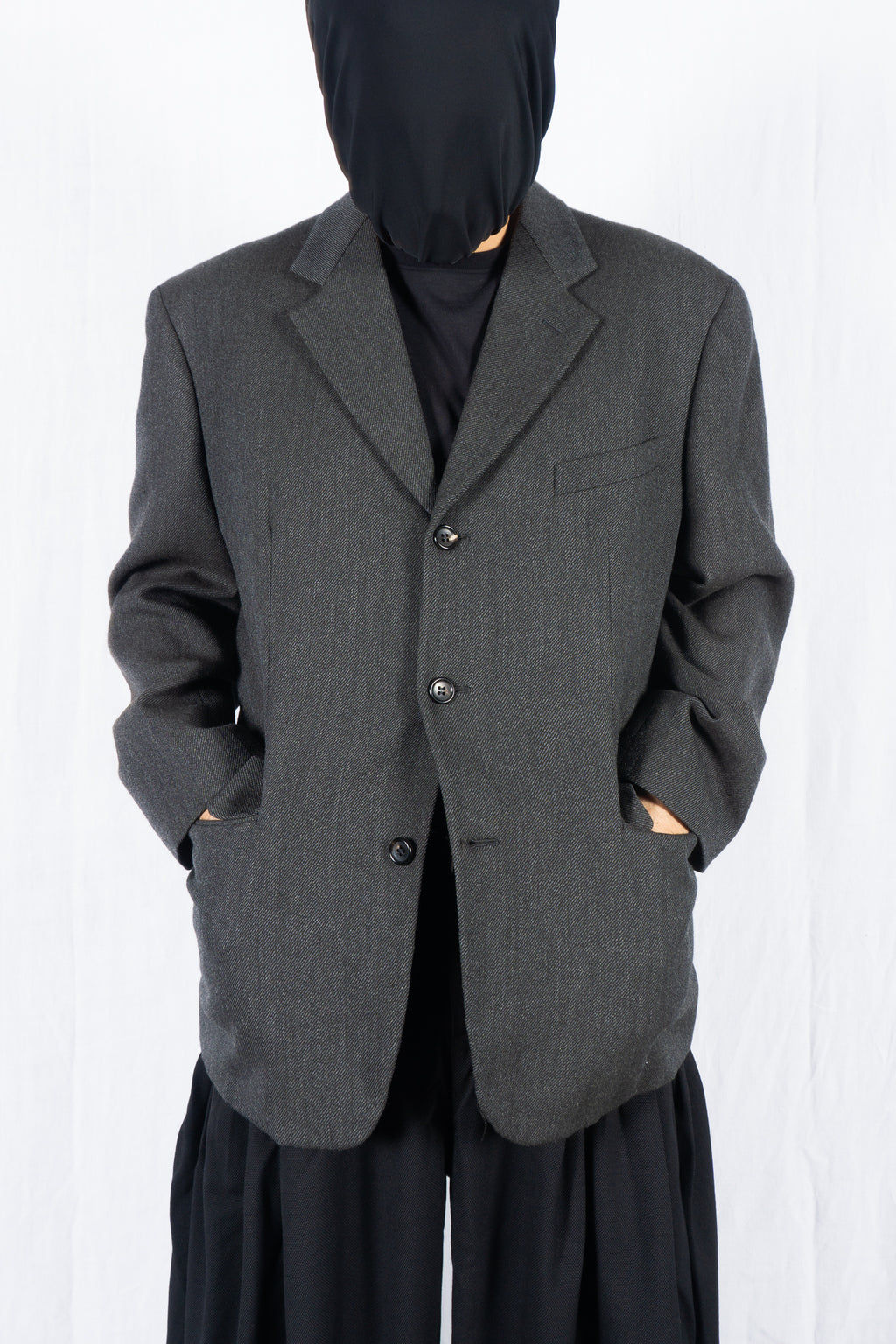 Comme des Garçons Homme Plus AW90 lapel jacket – back view | Recente Studio