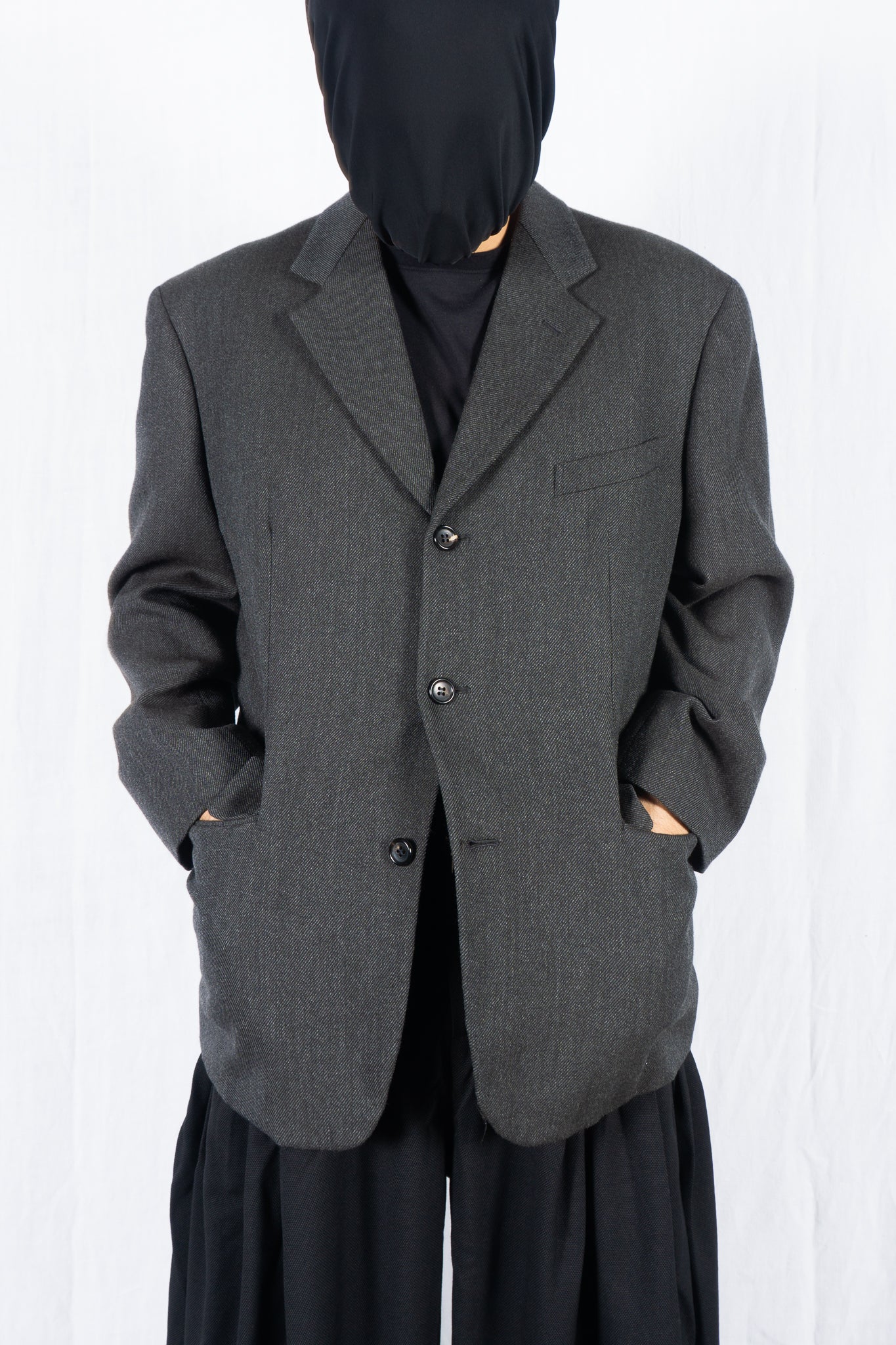Comme des Garçons Homme Plus AW90 lapel jacket – back view | Recente Studio