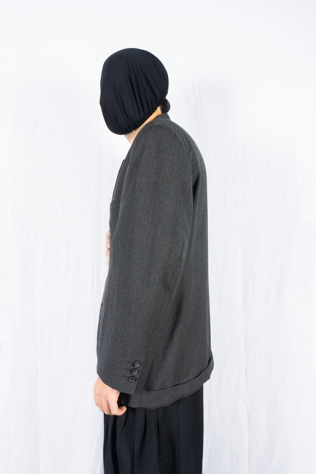 Comme des Garçons Homme Plus A/W 1990 lapel jacket – collar detail | Recente Studio