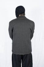 Comme des Garçons Homme Plus A/W 1990 lapel jacket – side view | Recente Studio