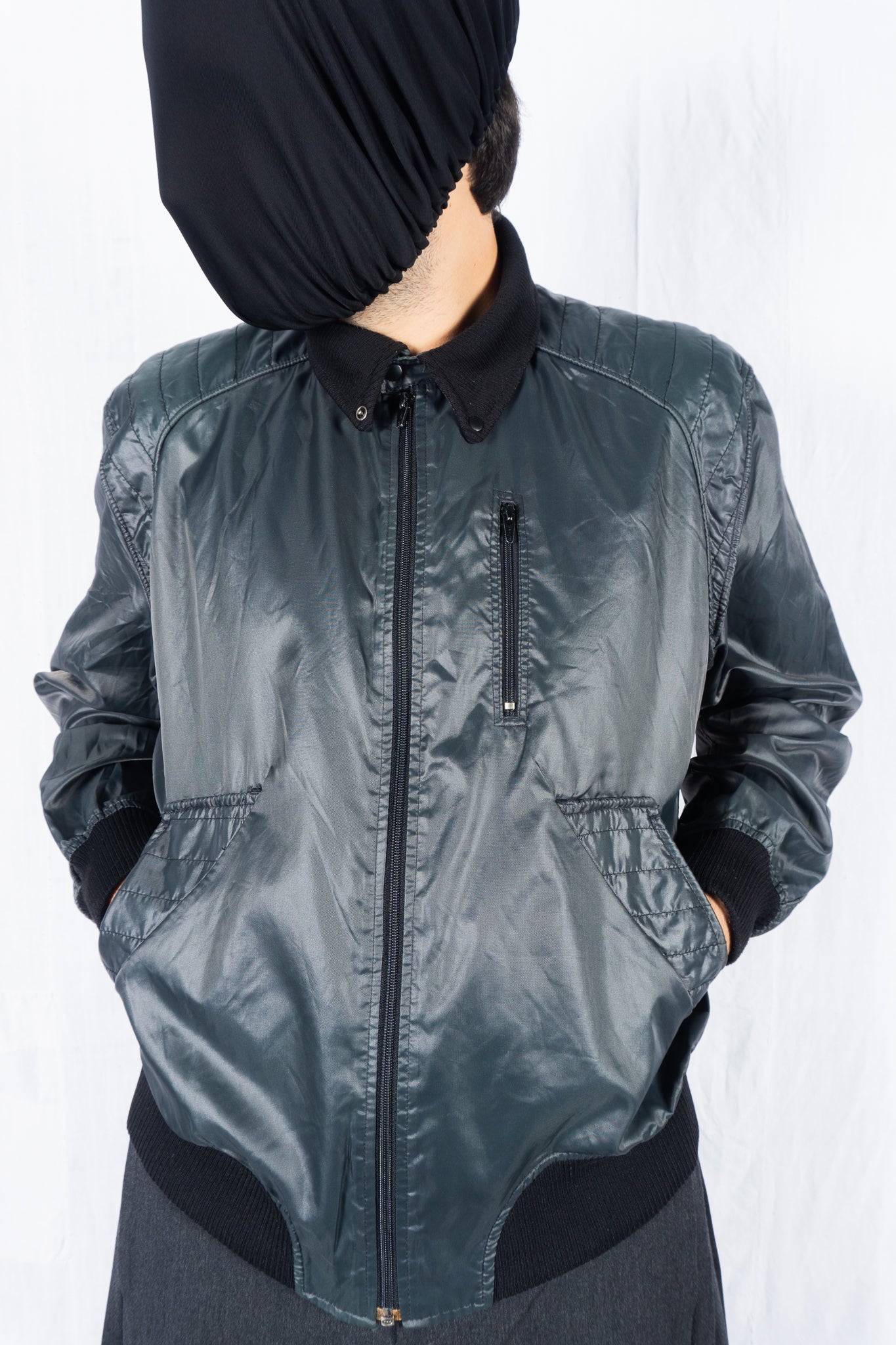 Skyline Issey Miyake Design Studio 1983 racing jacket – open front | Recente Studio