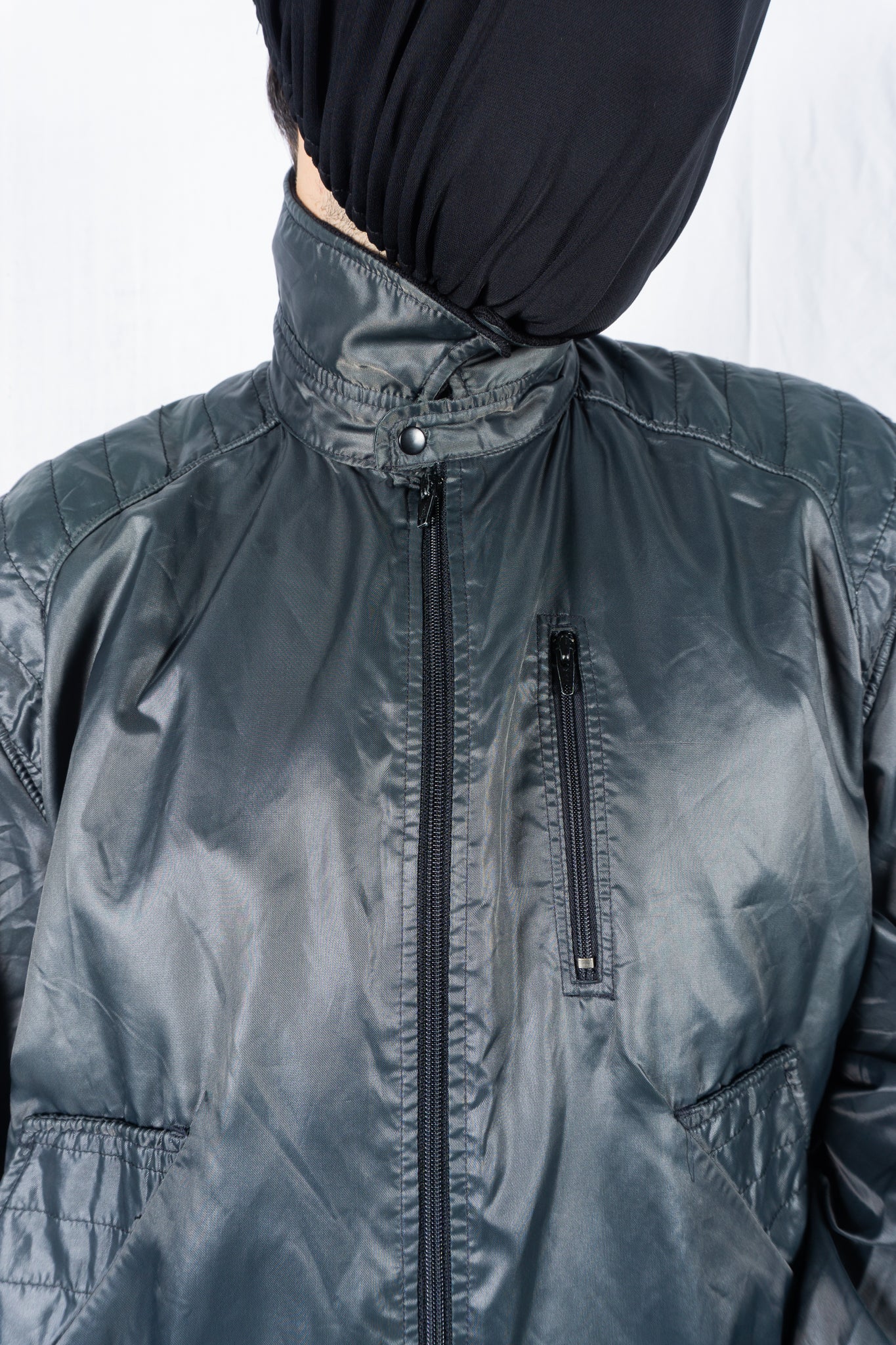 Skyline Issey Miyake Design Studio 1983 racing jacket – side view | Recente Studio