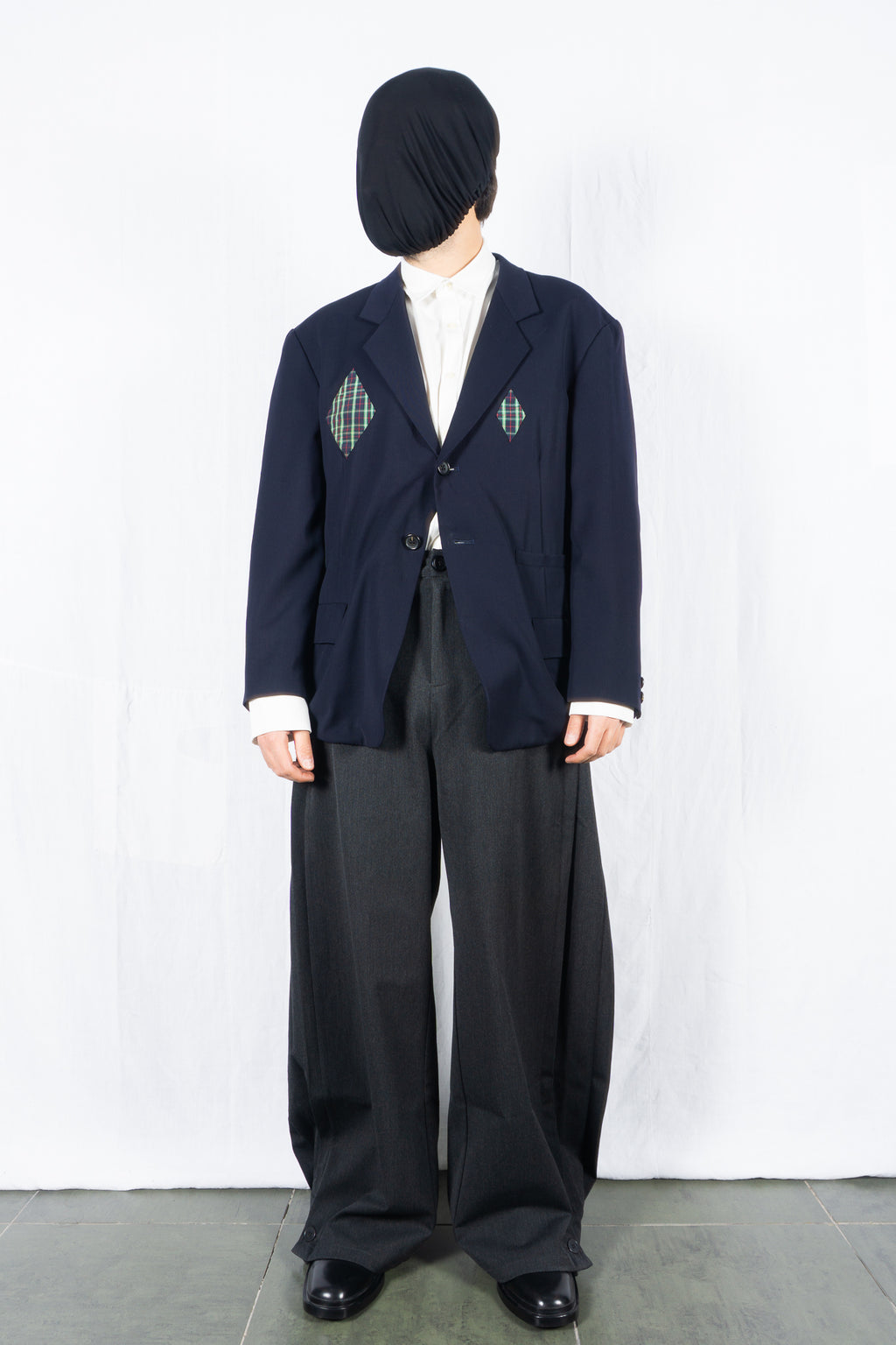 Yohji Yamamoto Pour Homme S/S 1988 patched jacket – front view | Recente Studio