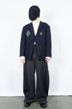 Yohji Yamamoto Pour Homme S/S 1988 patched jacket – front view | Recente Studio