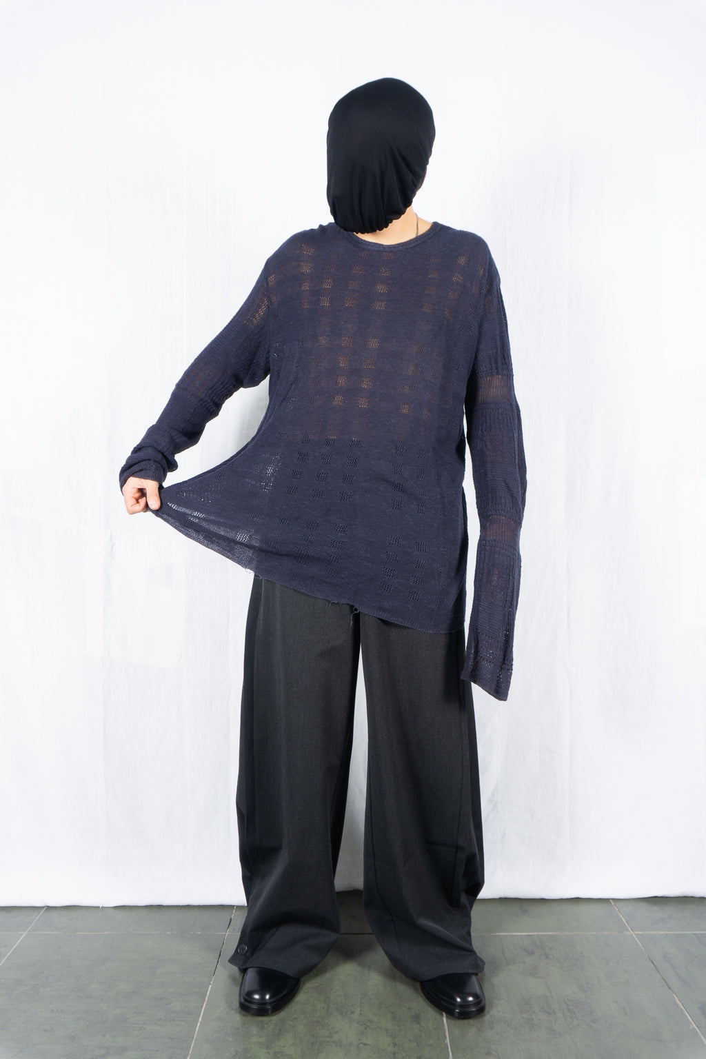 Yohji Yamamoto Pour Homme 1990s distressed jumper – texture detail | Recente Studio