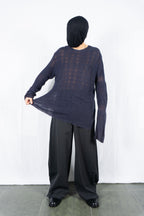 Yohji Yamamoto Pour Homme 1990s distressed jumper – texture detail | Recente Studio
