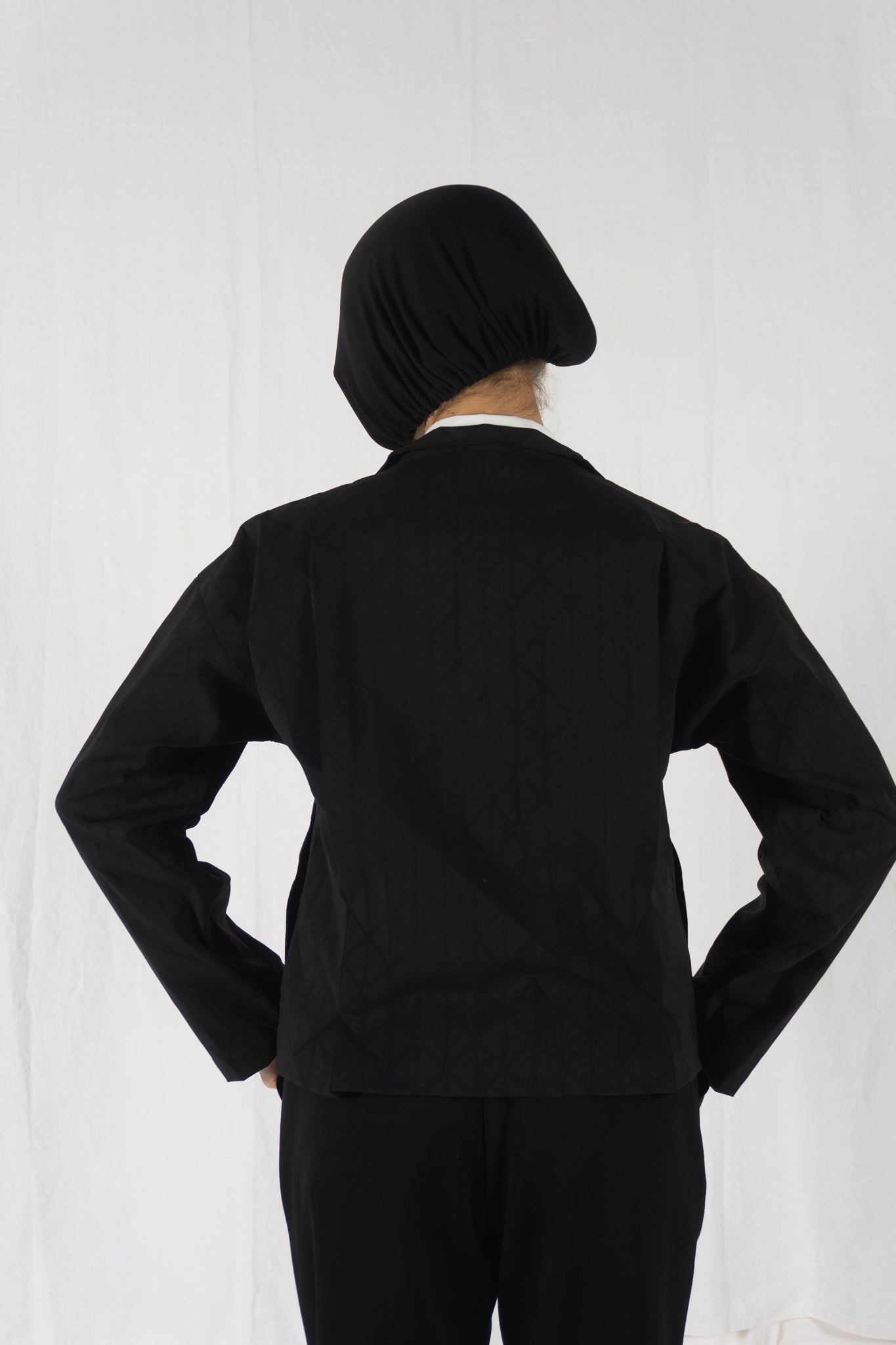 Issey Miyake A/W 2019 triangle jacket – full length | Recente Studio