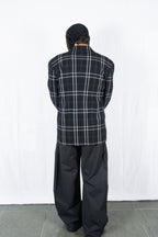 Comme des Garçons Homme Plus SS88 checkered jacket – collar detail | Recente Studio