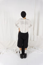 Noir Kei Ninomiya AW23 cut pants – detail view | Recente Studio