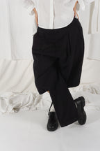 Noir Kei Ninomiya AW23 cut pants – close-up | Recente Studio