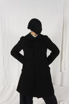 Comme des Garçons A/W 2008 embossed flowers coat – full length | Recente Studio