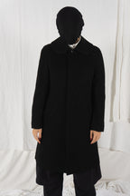 Comme des Garçons A/W 2008 embossed flowers coat – side view | Recente Studio