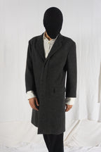 Issey Miyake Men A/W 2021 boiled wool coat – front view | Recente Studio