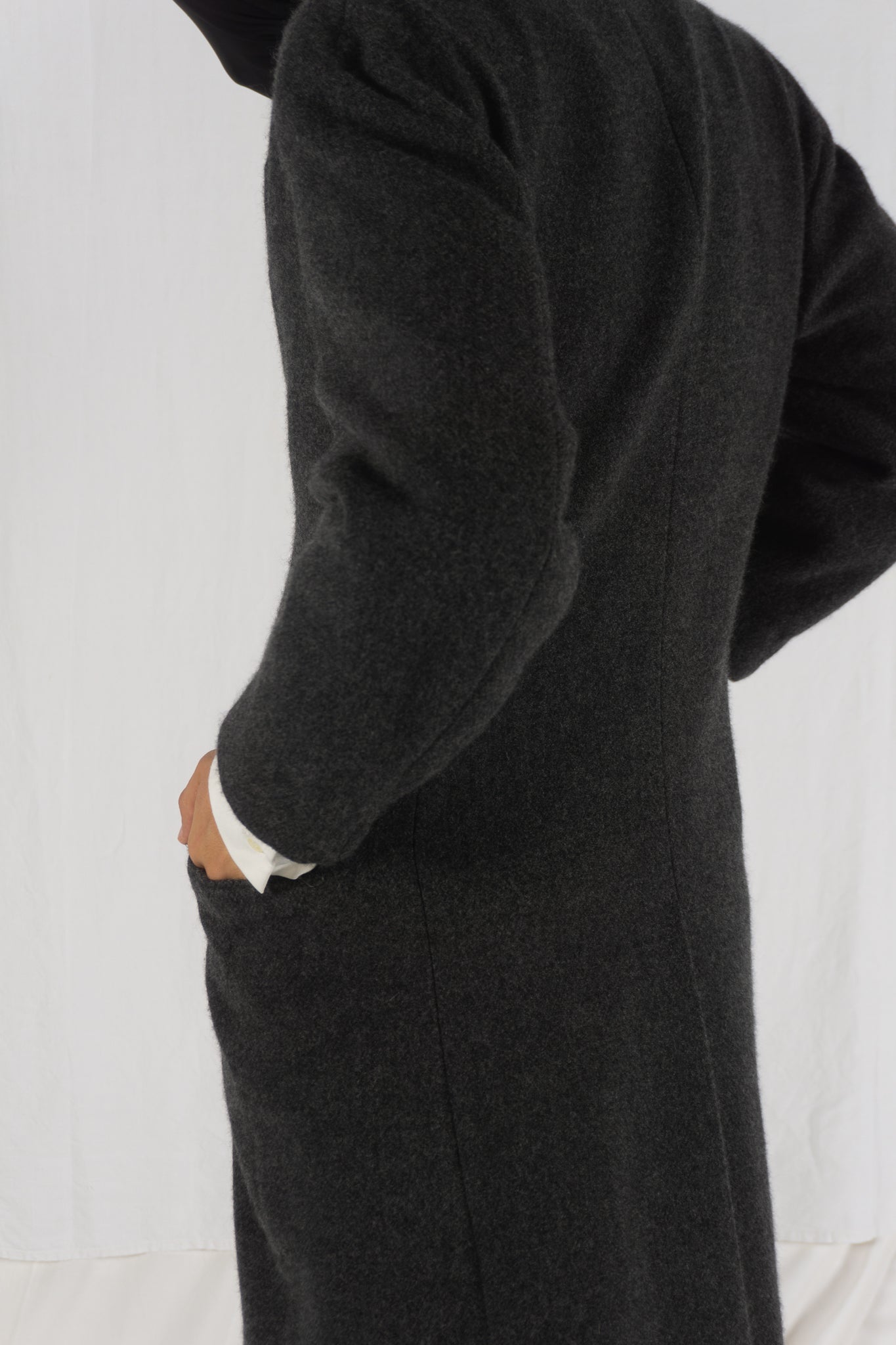 Issey Miyake Men A/W 2021 boiled wool coat – full length | Recente Studio