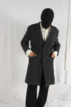 Issey Miyake Men AW21 boiled wool coat – back view | Recente Studio