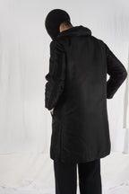 Issey Miyake AW12 double layer parka coat – collar detail | Recente Studio