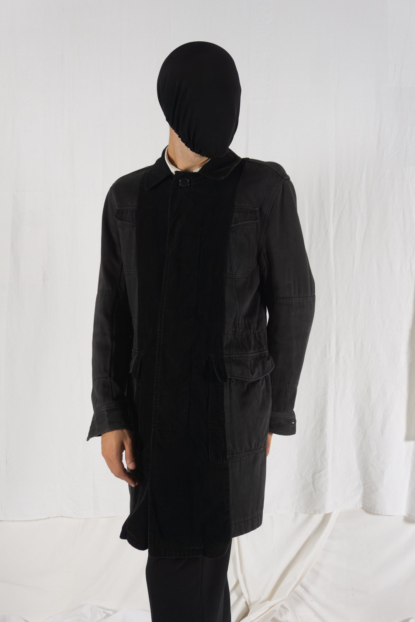 Maison Mihara Yasuhiro 2000s remake coat jacket – front view | Recente Studio