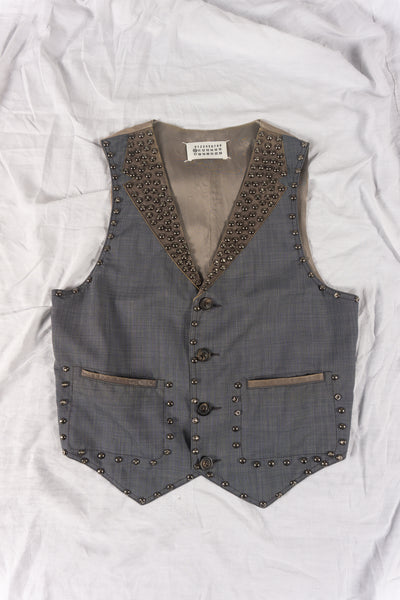 MARTIN MARGIELA S/S 2007 STUDDED VEST | RECENTE STUDIO