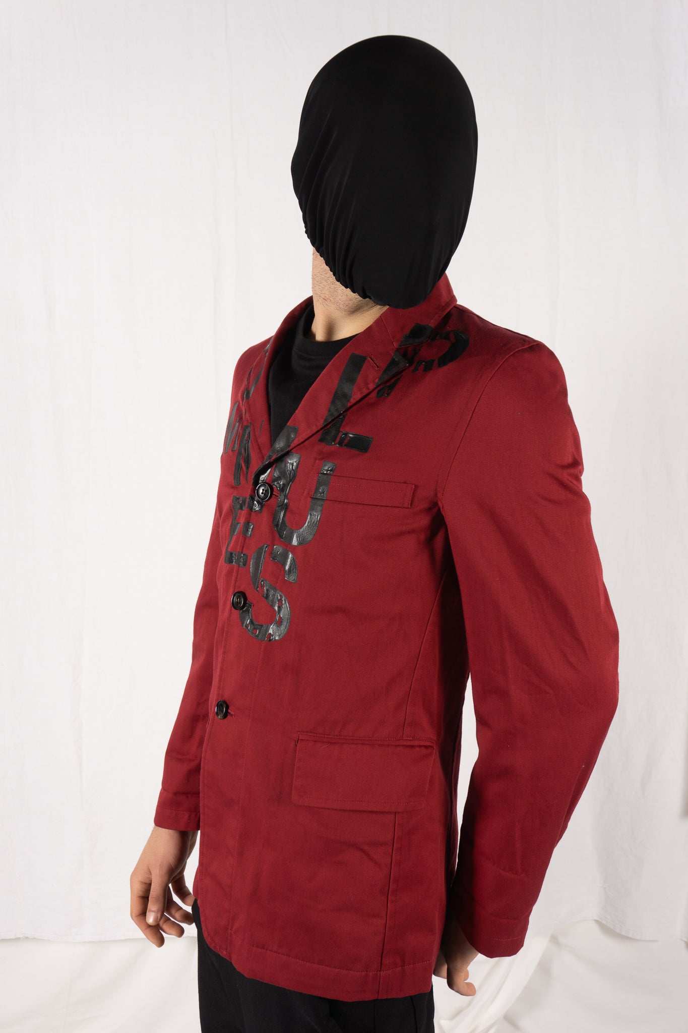 Comme des Garçons Homme Plus SS02 jacket – logo print detail | Recente Studio