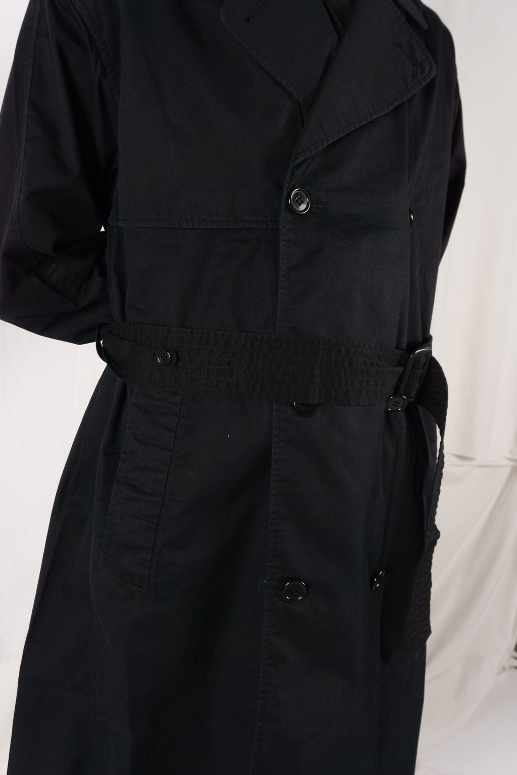 Issey Miyake Sport 1990s trench – side view | Recente Studio
