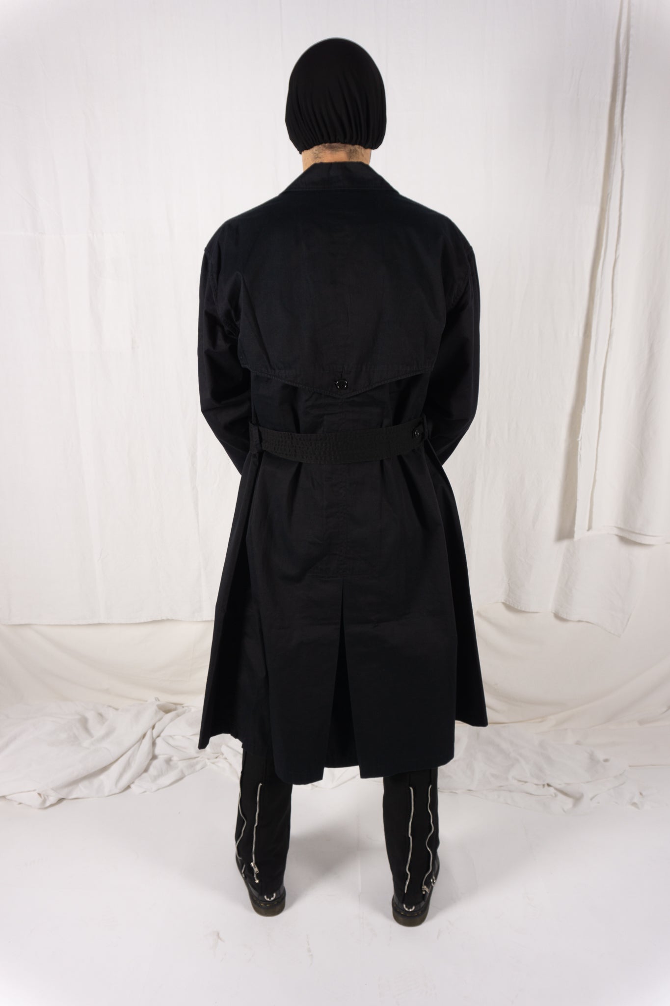 Issey Miyake Sport 1990s trench – label detail | Recente Studio