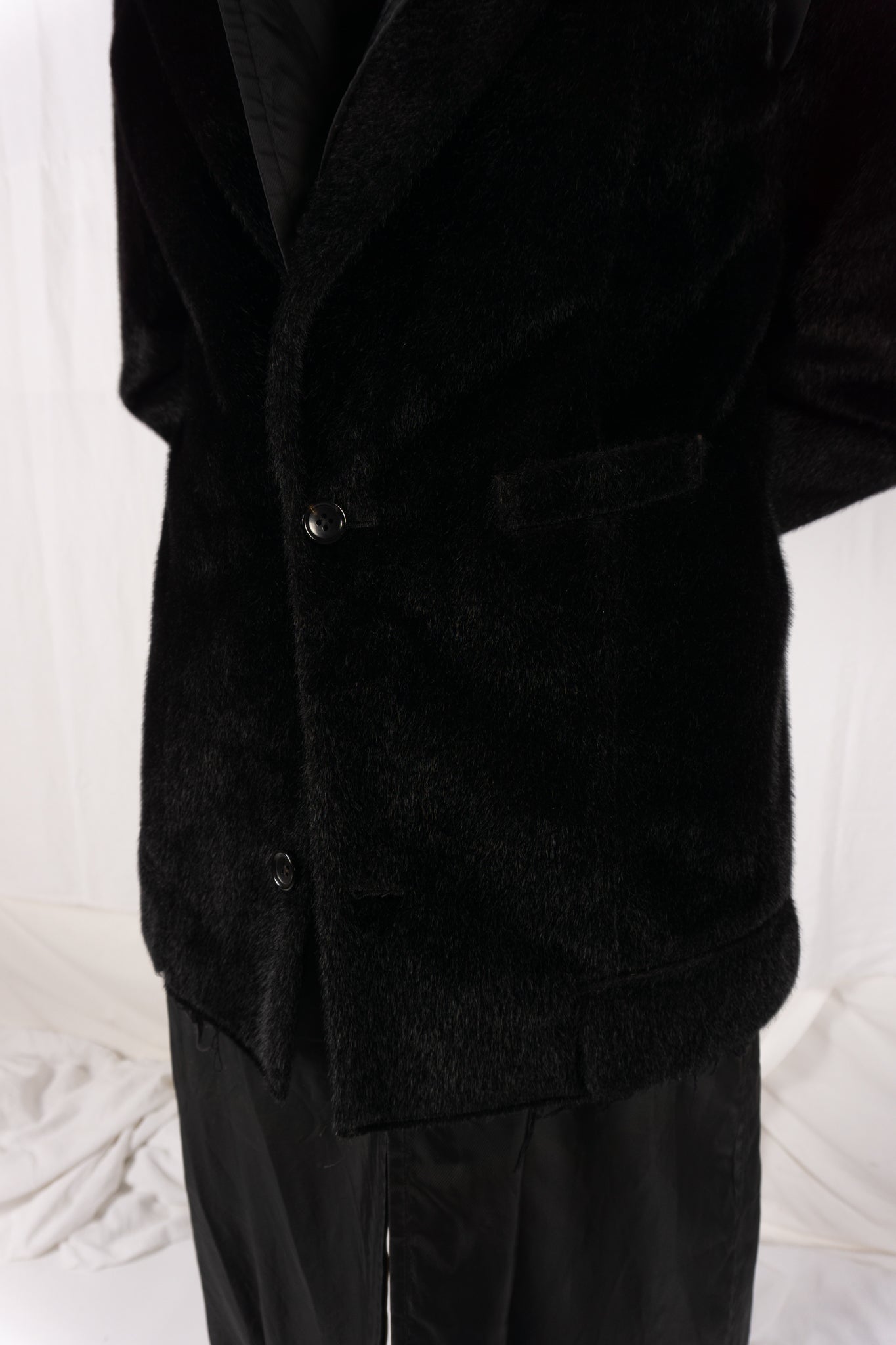 Comme des Garçons Homme Plus AW19 coat – deconstruction detail | Recente Studio