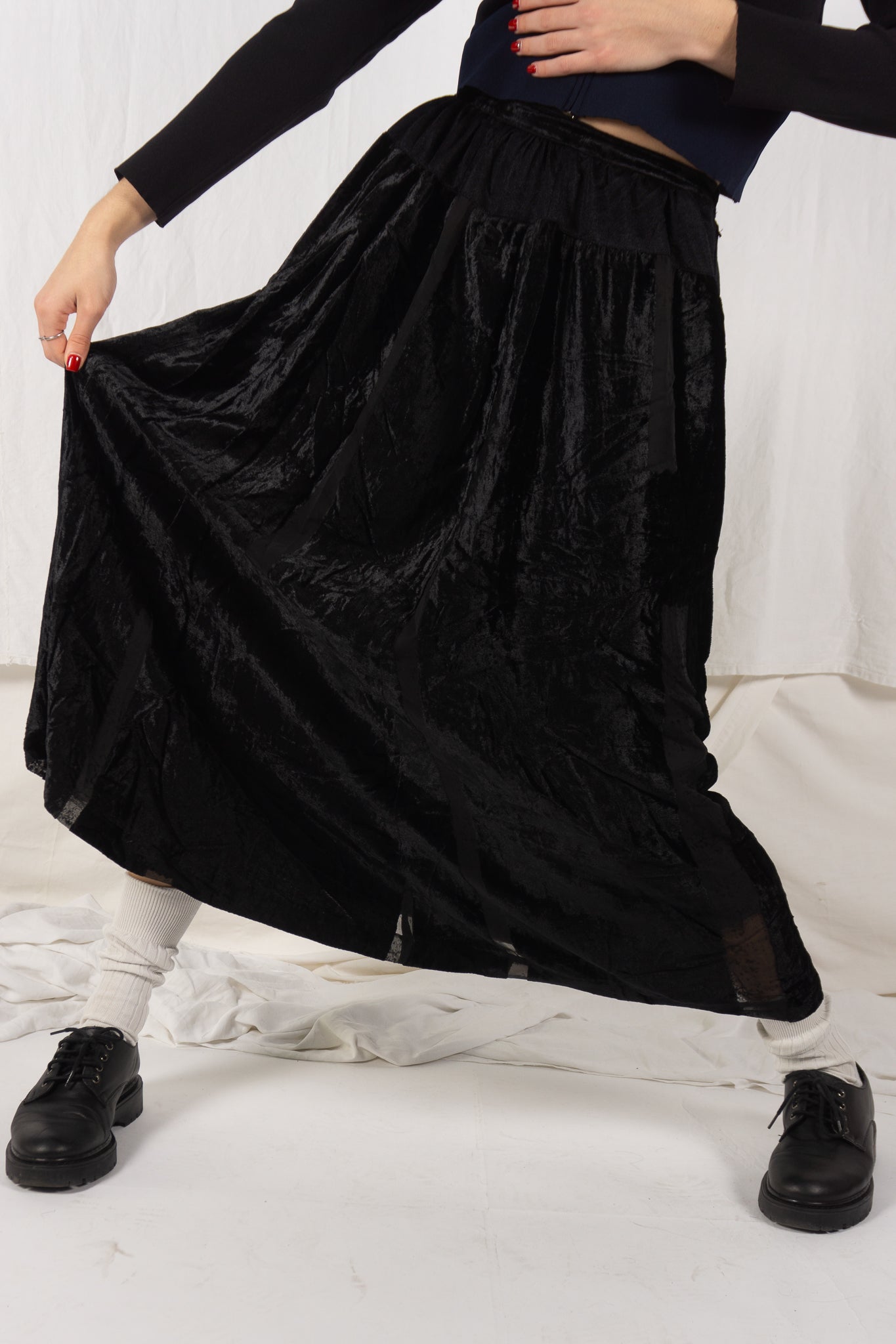 Comme des Garçons 1980s long skirt – front view | Recente Studio