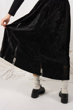 Comme des Garçons 1980s long skirt – transparent insert detail | Recente Studio