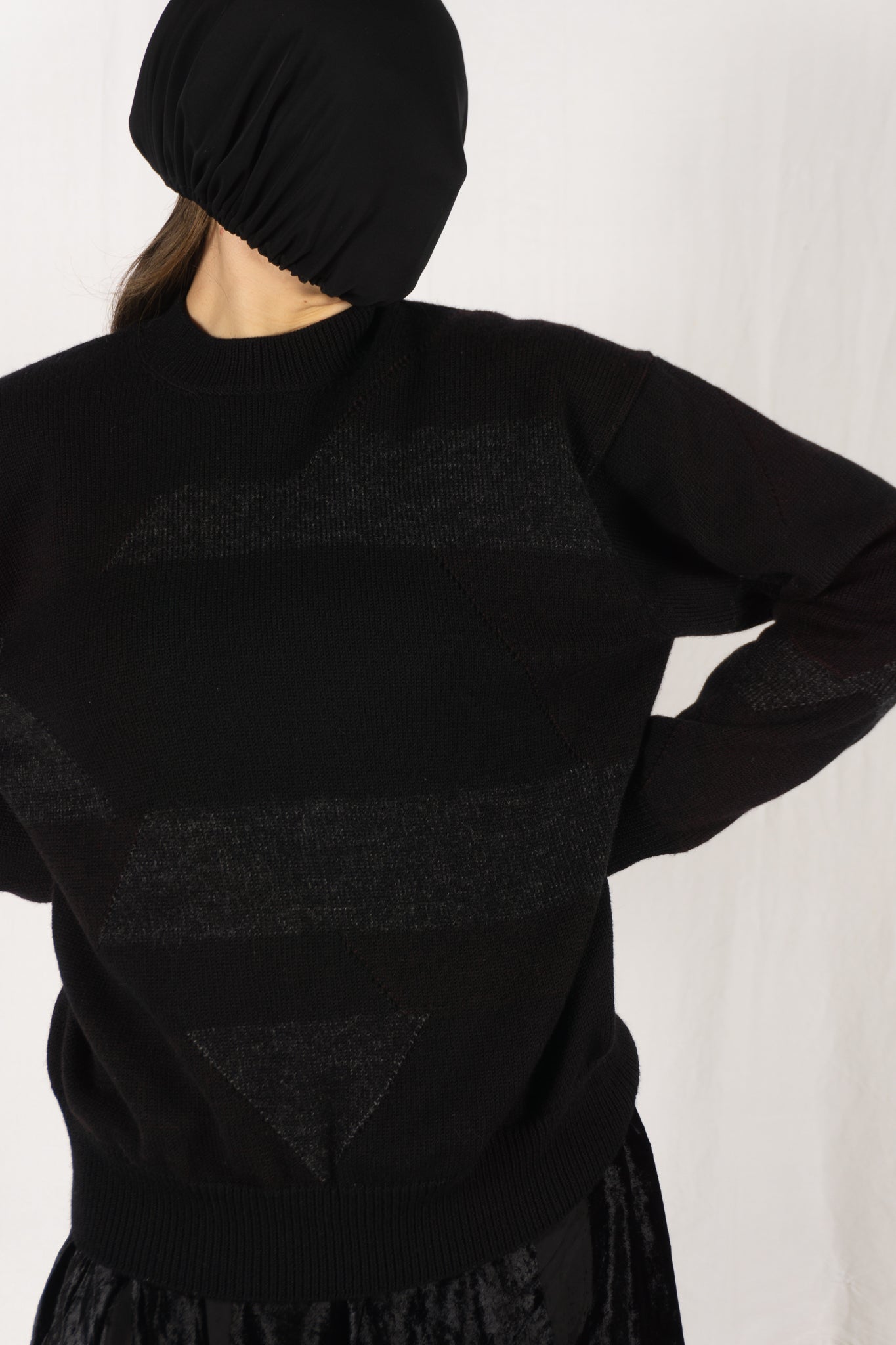 Y's Yohji Yamamoto 1990s sweater – back view | Recente Studio