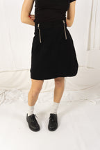 Issey Miyake A/W 2001 zippered mini skirt – back view | Recente Studio
