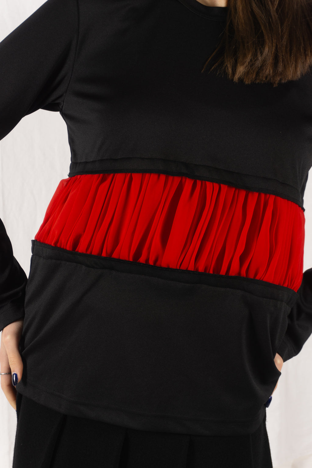 Comme des Garçons SS21 tulle shirt – back view | Recente Studio