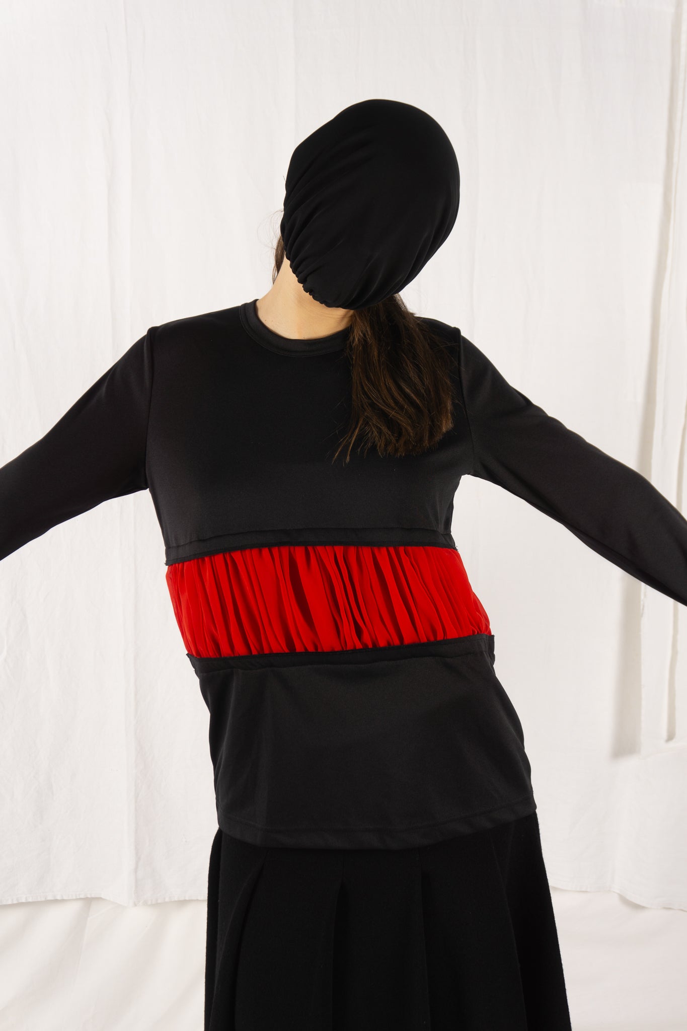 Comme des Garçons S/S 2021 tulle shirt – side view | Recente Studio