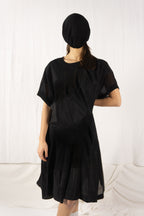Comme des Garçons Noir 1989 sheer sleeveless dress – front view | Recente Studio