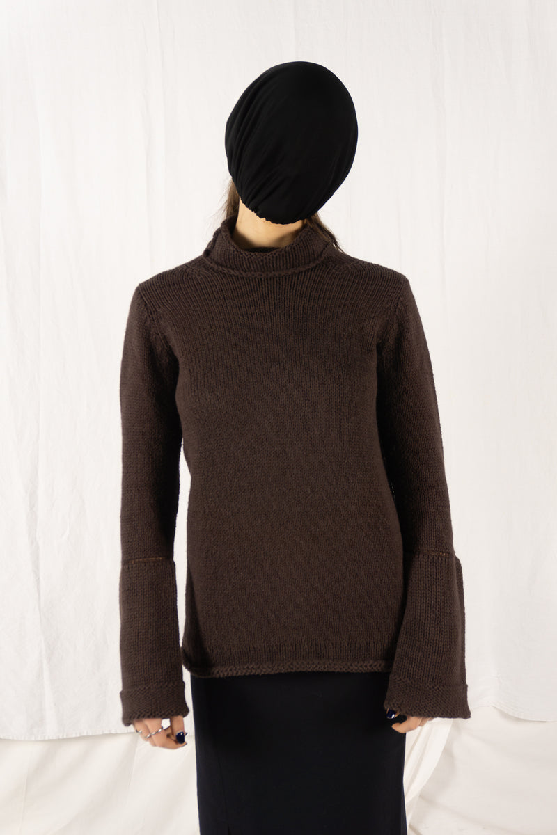 Y’s Yohji Yamamoto A/W 2005 turtleneck sweater – front view | Recente Studio