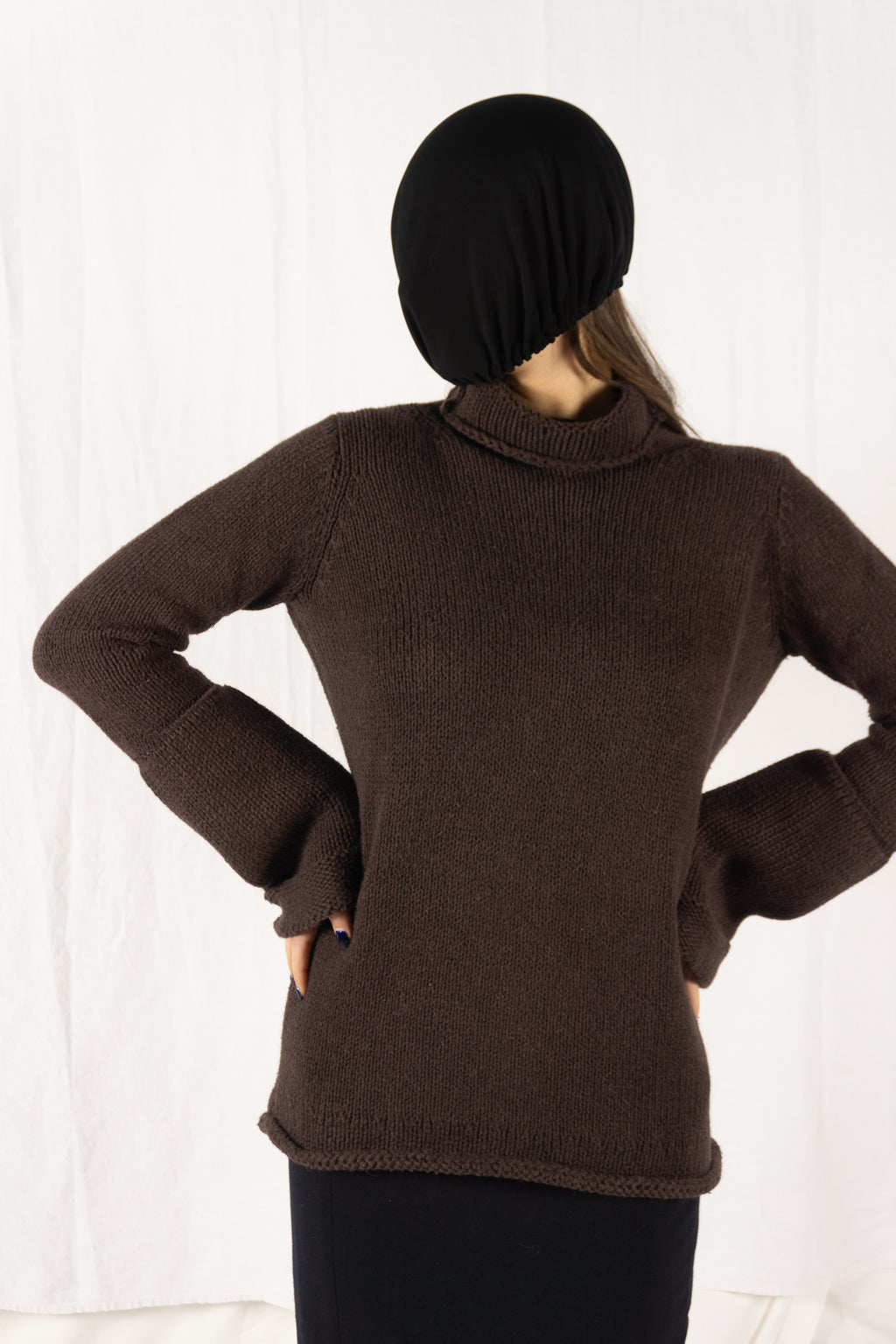 Y’s Yohji Yamamoto A/W 2005 turtleneck sweater – side view | Recente Studio