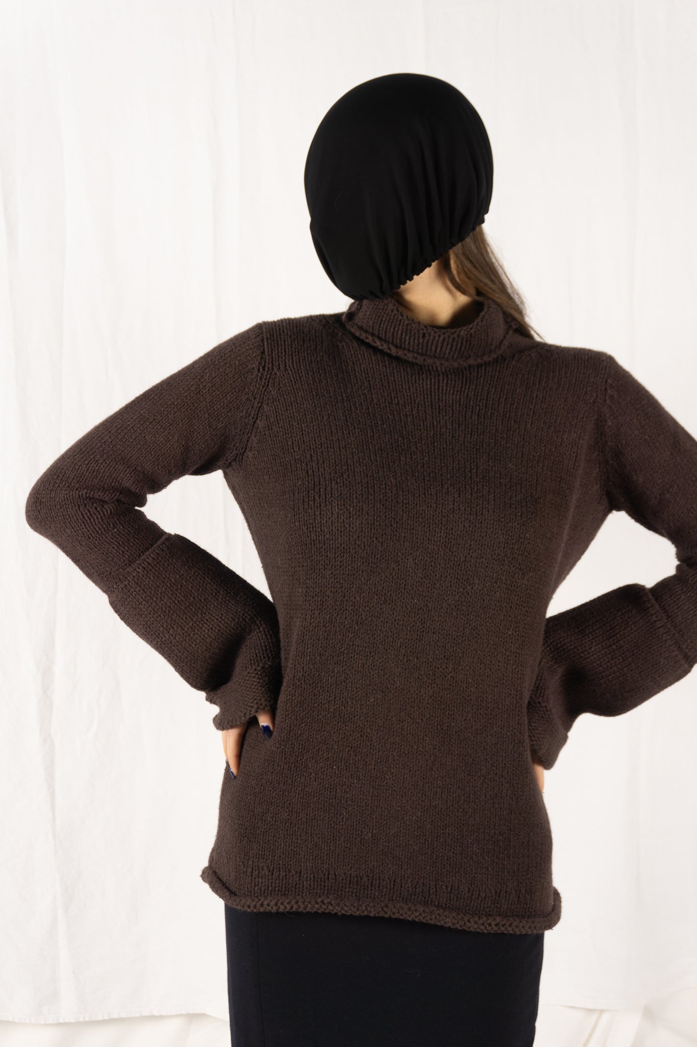 Y’s Yohji Yamamoto A/W 2005 turtleneck sweater – side view | Recente Studio