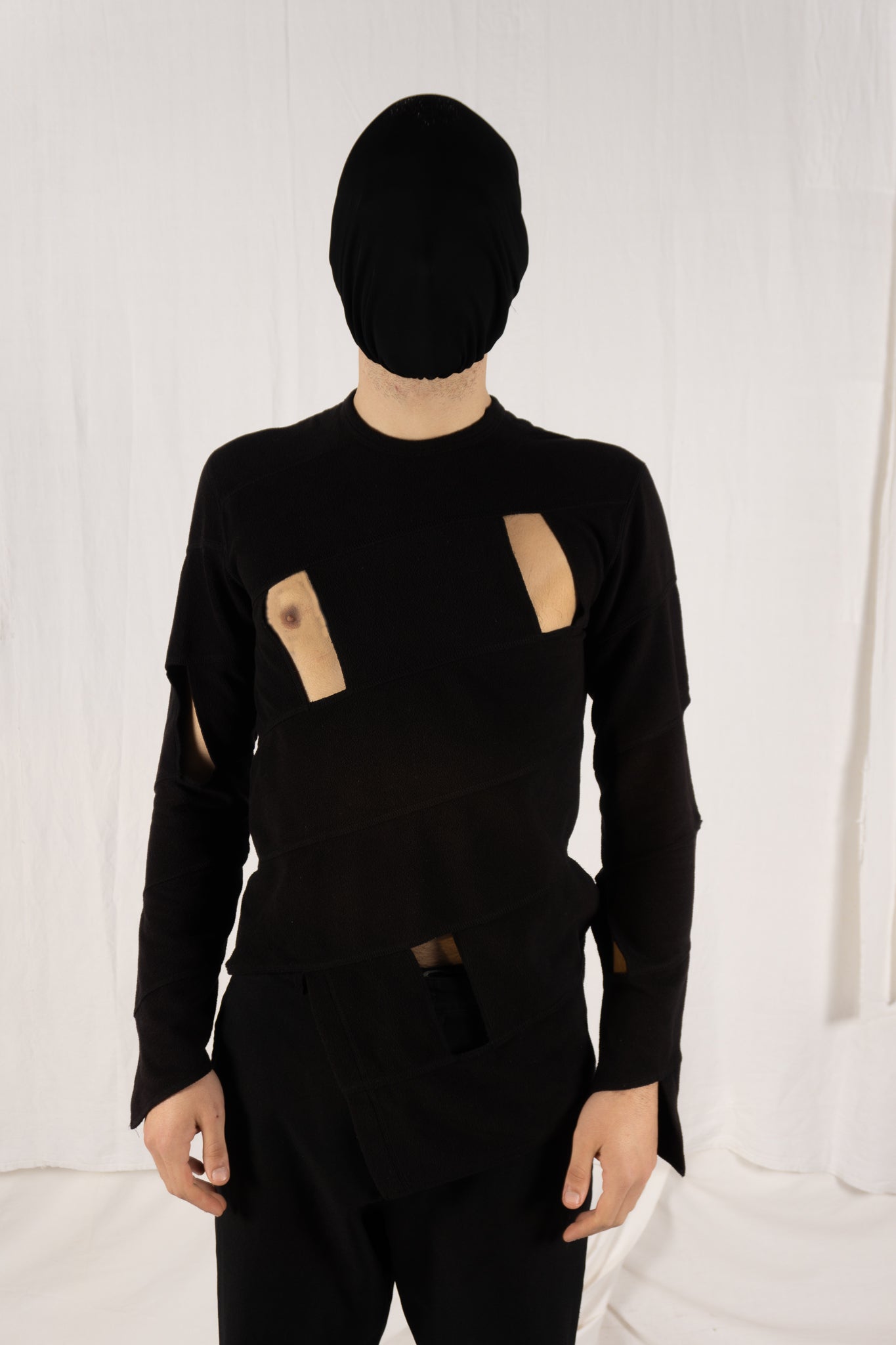 Comme des Garçons Homme Plus A/W 2015 fleece sweatshirt – front view | Recente Studio