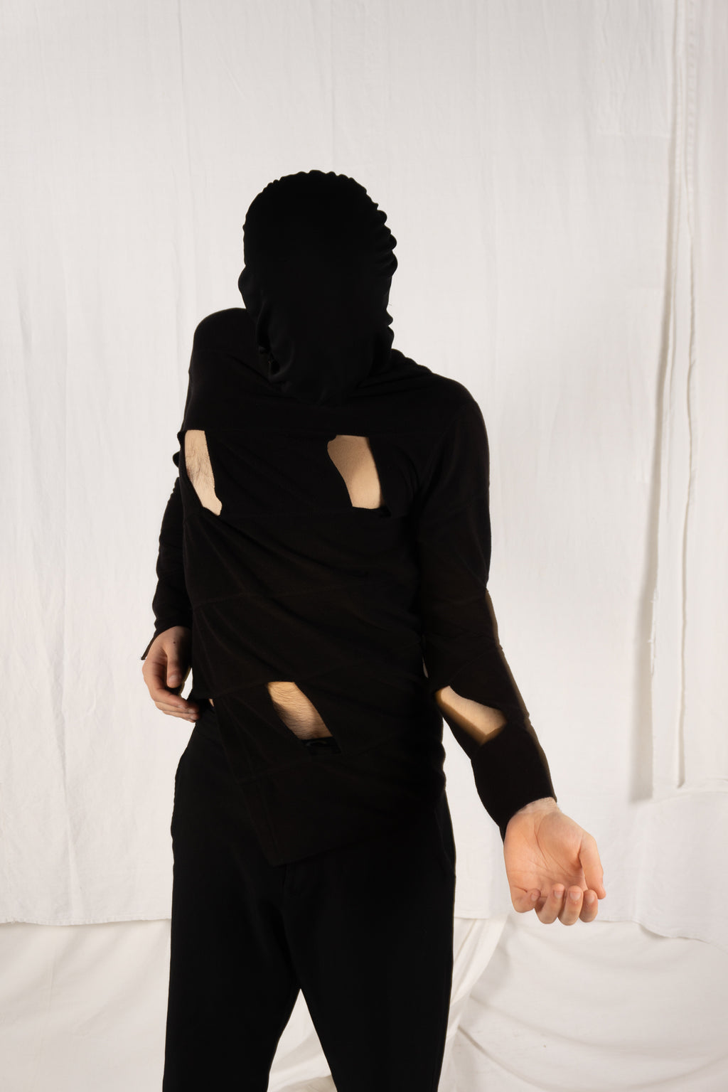 Comme des Garçons Homme Plus AW15 fleece sweatshirt – back view | Recente Studio