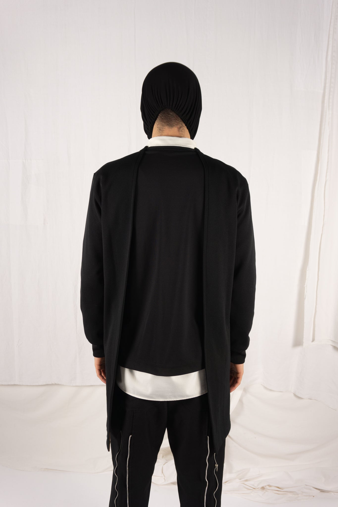 Comme des Garçons Homme Plus AW17 double-layer sweatshirt – back view | Recente Studio
