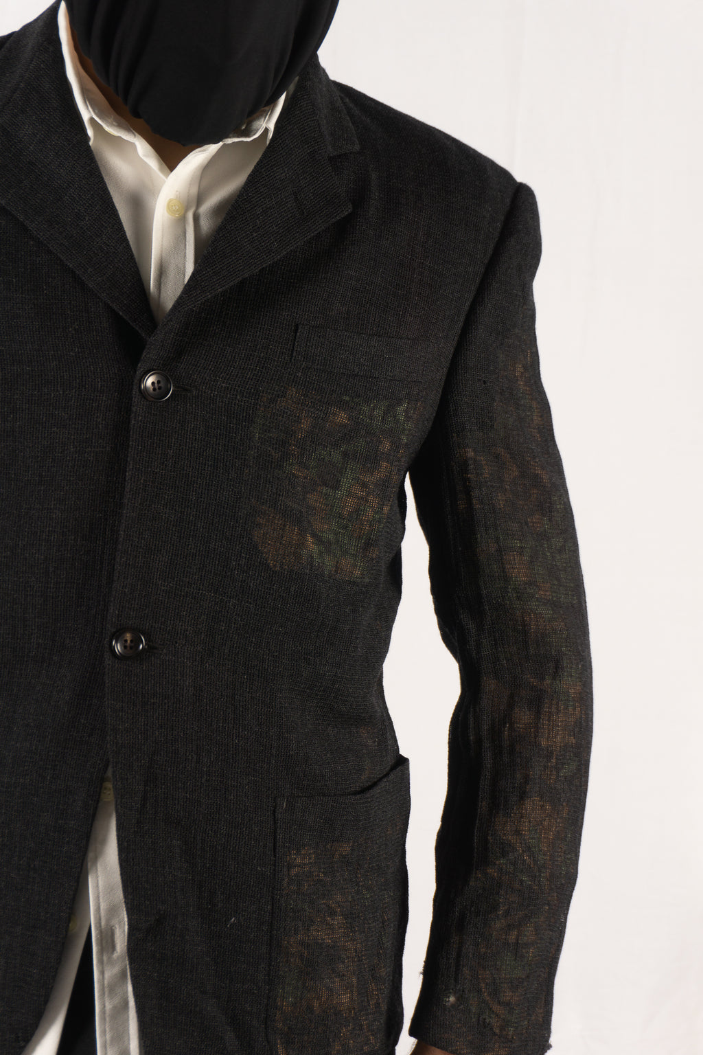 Comme des Garçons Homme AW98 jacket – label detail | Recente Studio