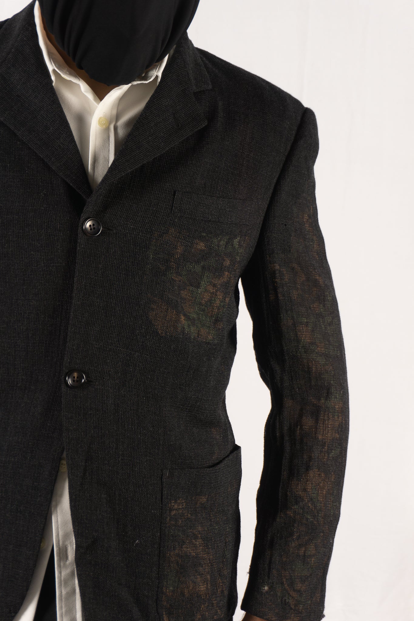 Comme des Garçons Homme AW98 jacket – label detail | Recente Studio