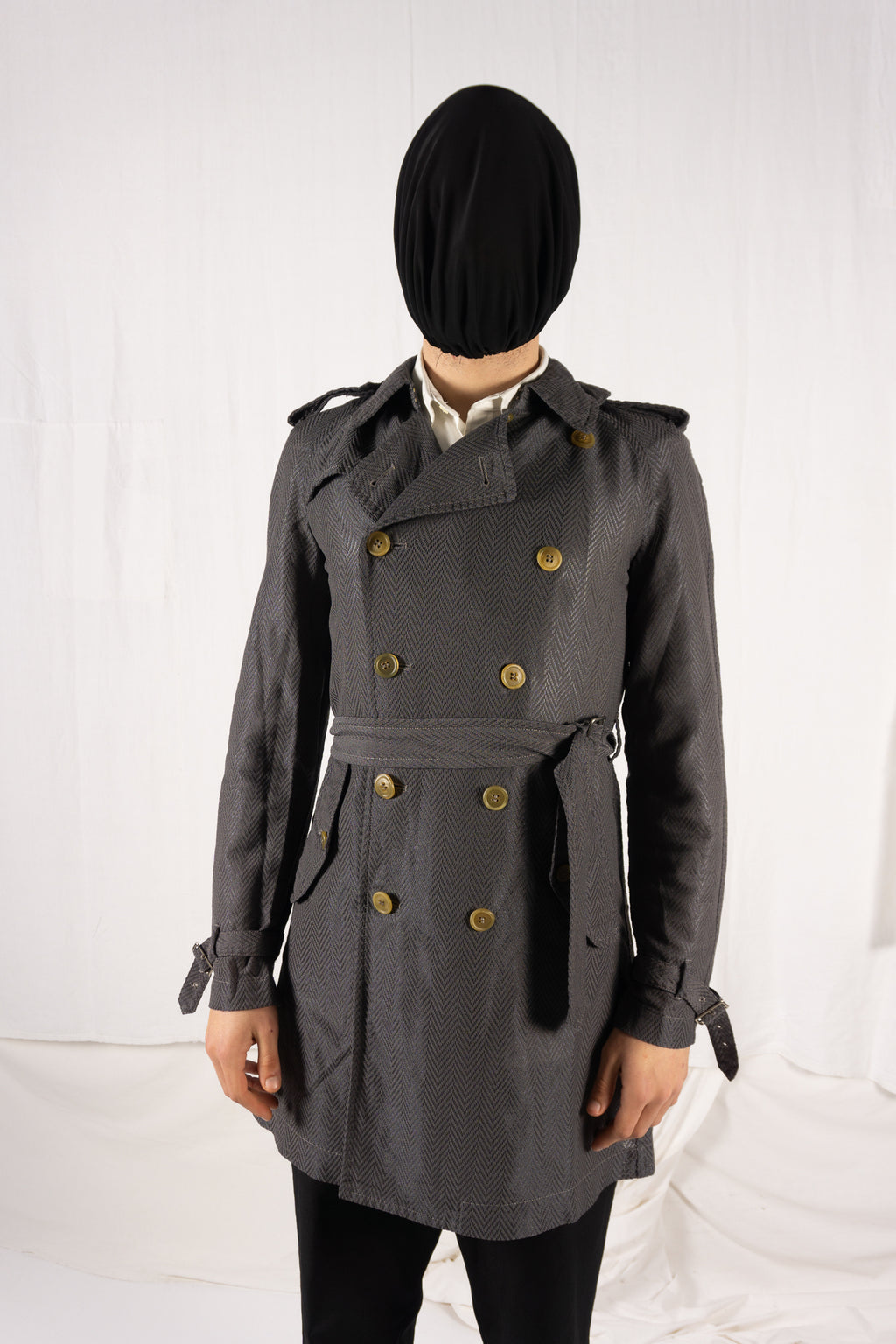 Comme des Garçons Homme Plus S/S 2008 trench – front view | Recente Studio