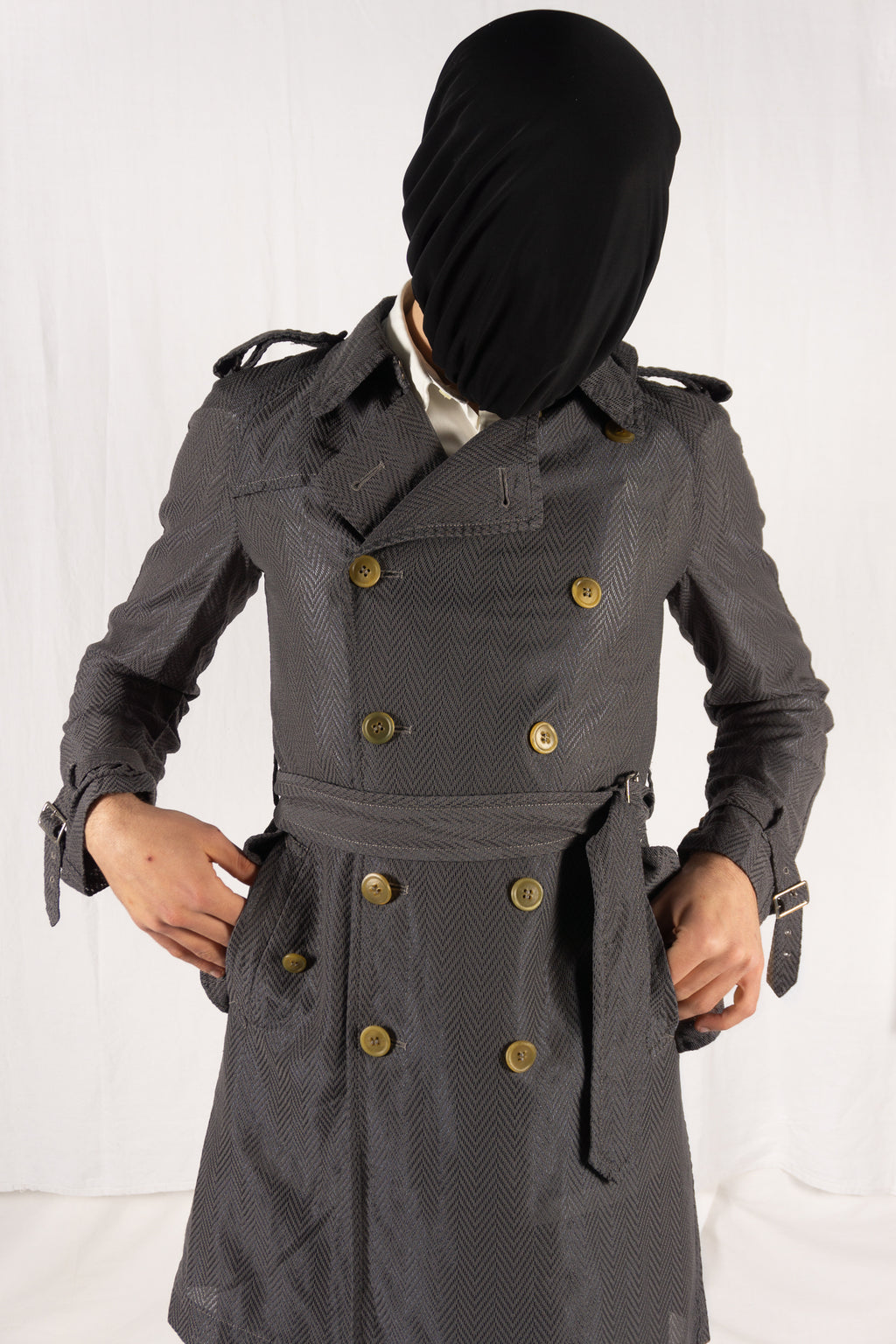 Comme des Garçons Homme Plus S/S 2008 trench – detail | Recente Studio
