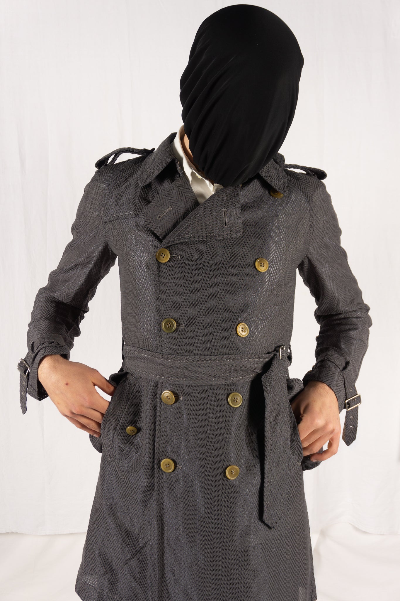 Comme des Garçons Homme Plus S/S 2008 trench – detail | Recente Studio