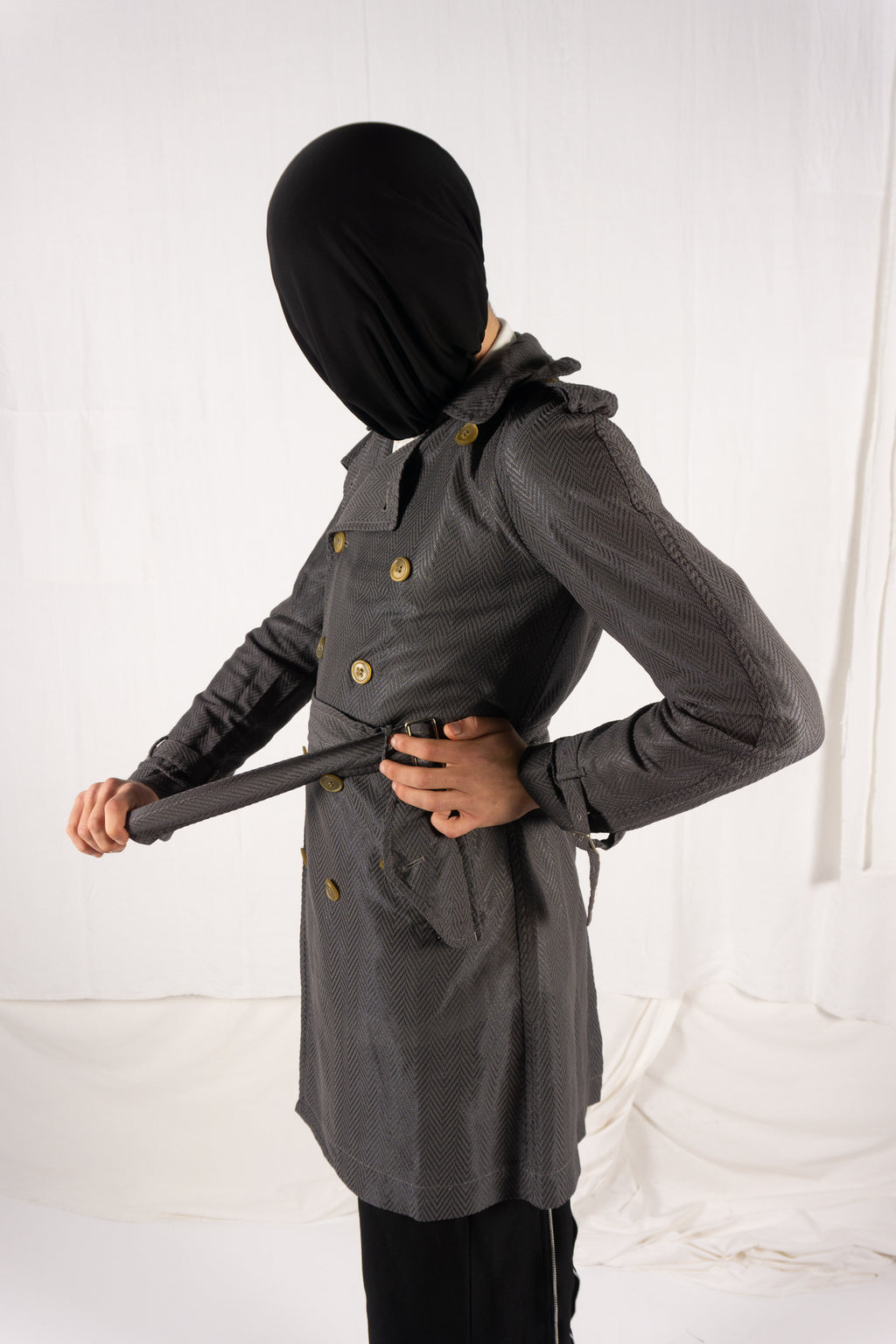 Comme des Garçons Homme Plus SS08 trench – close-up | Recente Studio