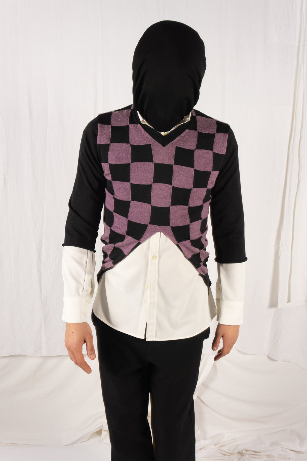 Comme des Garçons Homme Plus S/S 2003 check waistcoat – front view | Recente Studio