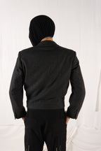 Issey Miyake Men 80s cropped jacket – back view | Recente Studio