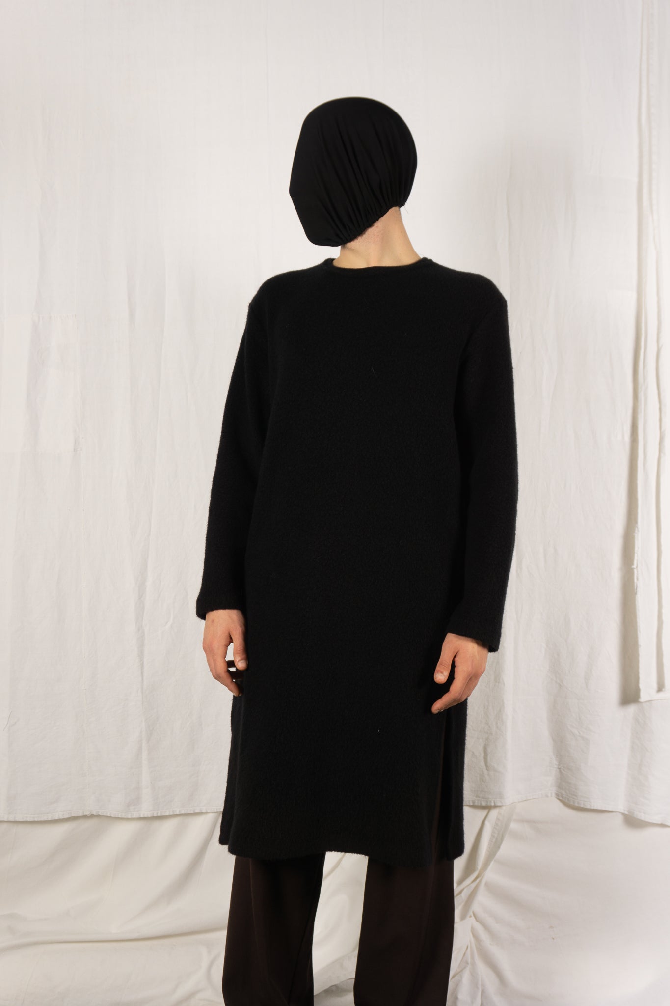 Yohji Yamamoto Pour Homme A/W 2017 long jumper – front view | Recente Studio