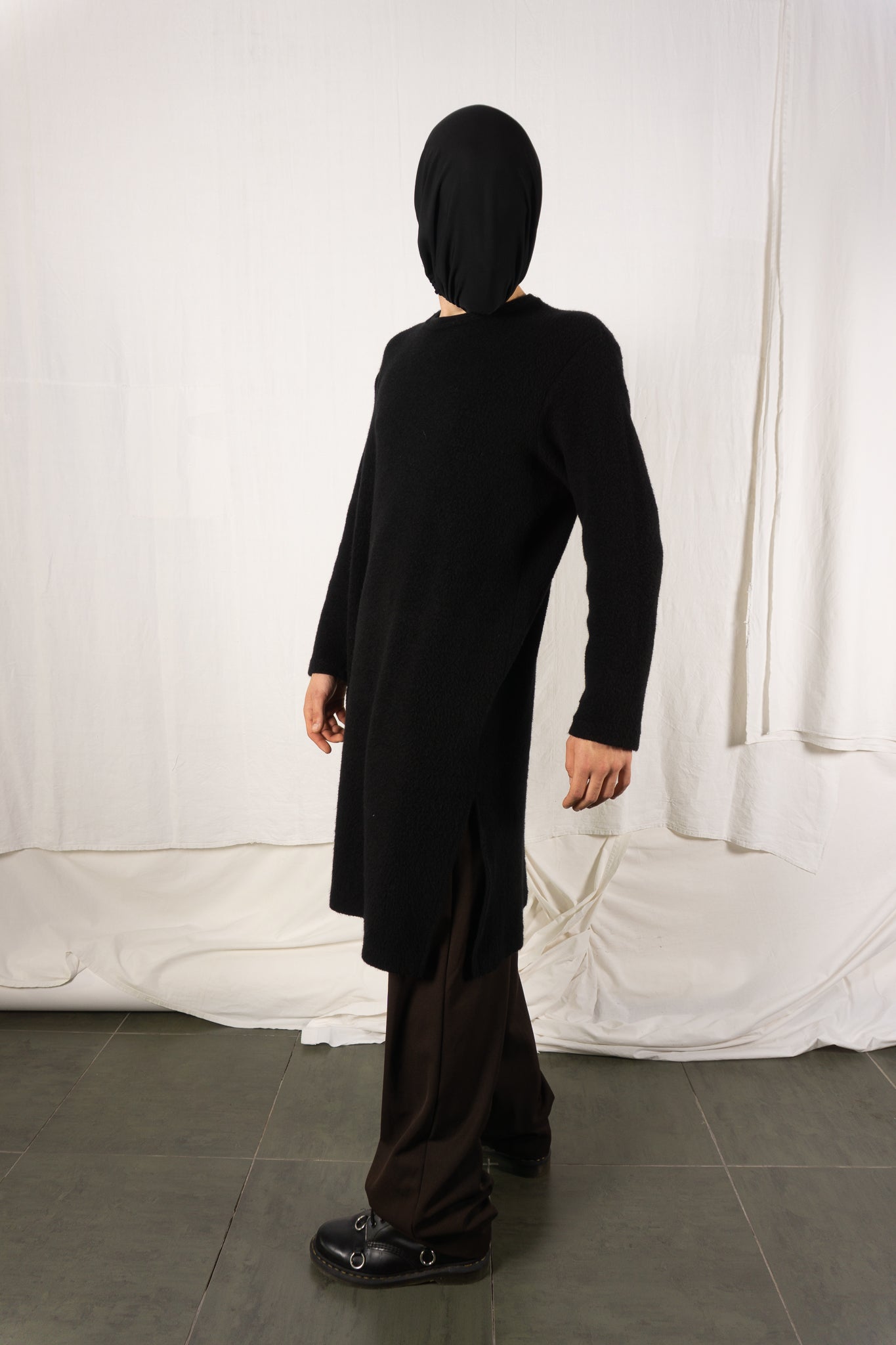 Yohji Yamamoto Pour Homme A/W 2017 long jumper – close-up | Recente Studio